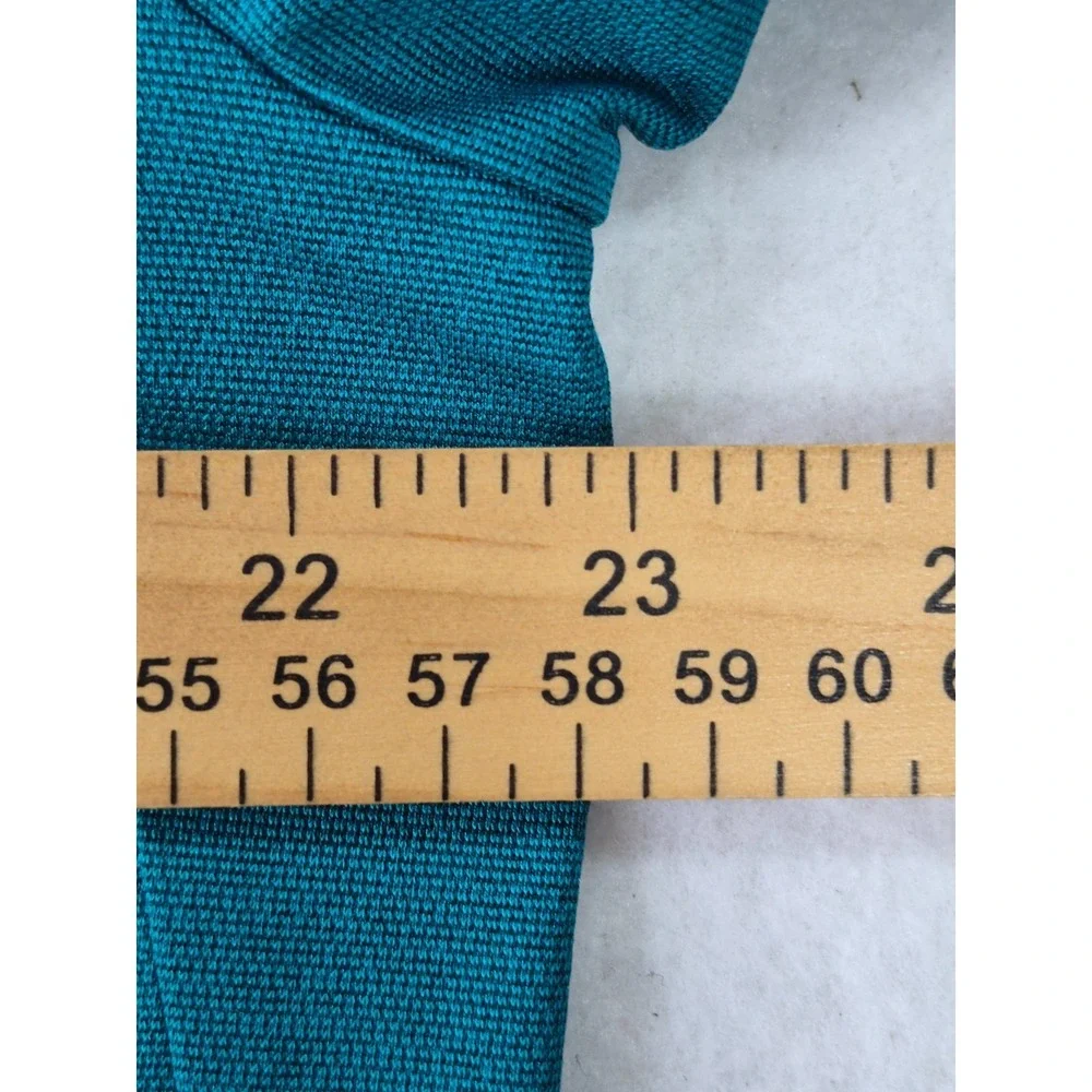 Nike Pro Dri-FIT 1/4 Zip Pullover Womens Large Teal Long Sleeve Athletic Top